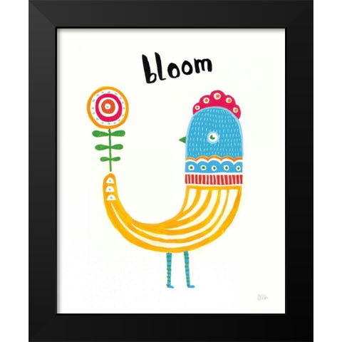 Blossom Birds II Black Modern Wood Framed Art Print by Averinos, Melissa