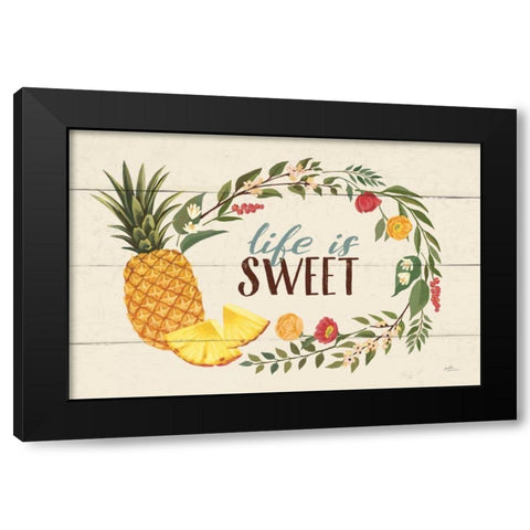 Sweet Life X Black Modern Wood Framed Art Print by Penner, Janelle