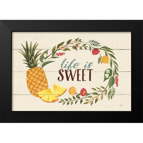 Sweet Life X Black Modern Wood Framed Art Print by Penner, Janelle