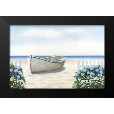 Beach Days I Black Modern Wood Framed Art Print by Wiens, James