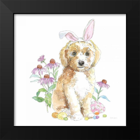Easter Pups IV Black Modern Wood Framed Art Print by Grove, Beth