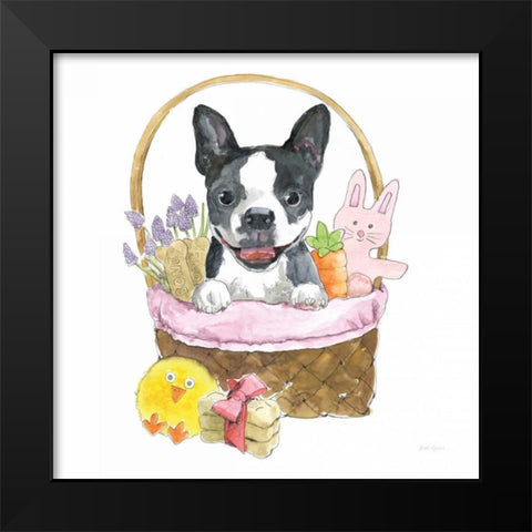 Easter Pups VII Black Modern Wood Framed Art Print by Grove, Beth