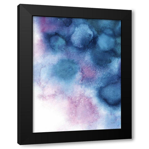 Nebula II Black Modern Wood Framed Art Print with Double Matting by Urban, Mary