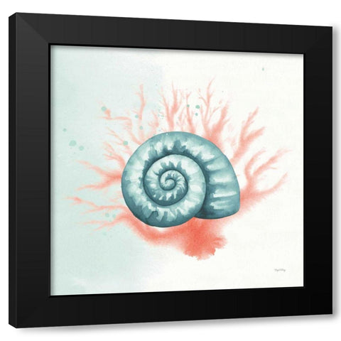 Splash I Black Modern Wood Framed Art Print by DeNeige, Elyse