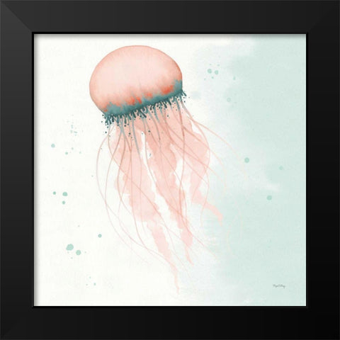 Splash IV Black Modern Wood Framed Art Print by DeNeige, Elyse