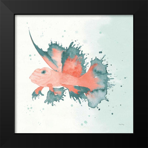 Splash VI Black Modern Wood Framed Art Print by DeNeige, Elyse