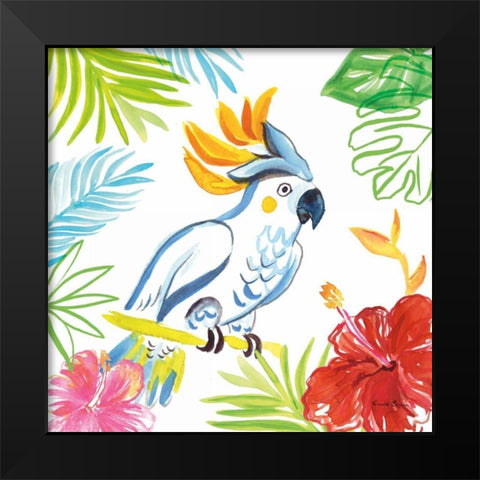 Tropicana I Black Modern Wood Framed Art Print by Zaman, Farida