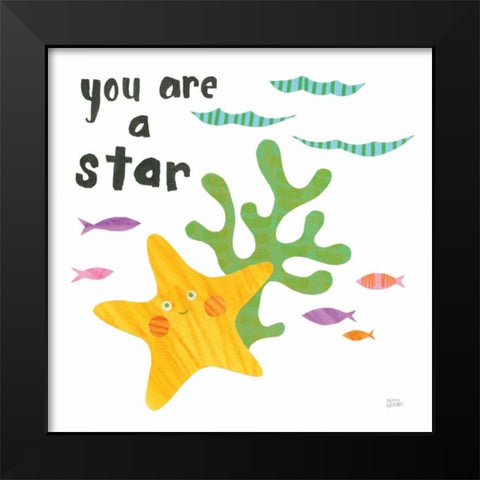 Ocean Splash IV Black Modern Wood Framed Art Print by Averinos, Melissa