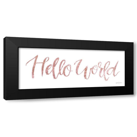 Sweet Baby Girl I Pink Black Modern Wood Framed Art Print with Double Matting by Jackson, Jenaya