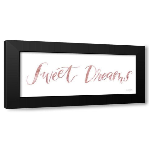 Sweet Baby Girl II Pink Black Modern Wood Framed Art Print by Jackson, Jenaya