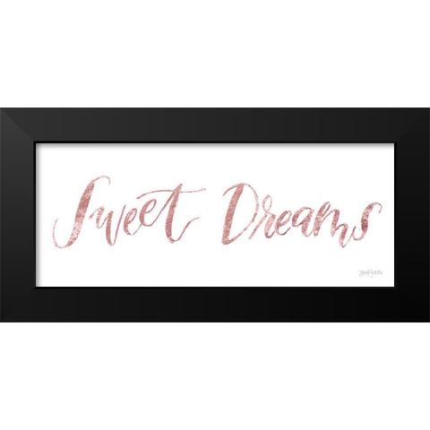 Sweet Baby Girl II Pink Black Modern Wood Framed Art Print by Jackson, Jenaya