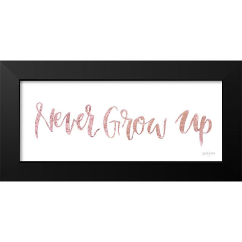 Sweet Baby Girl IV Pink Black Modern Wood Framed Art Print by Jackson, Jenaya