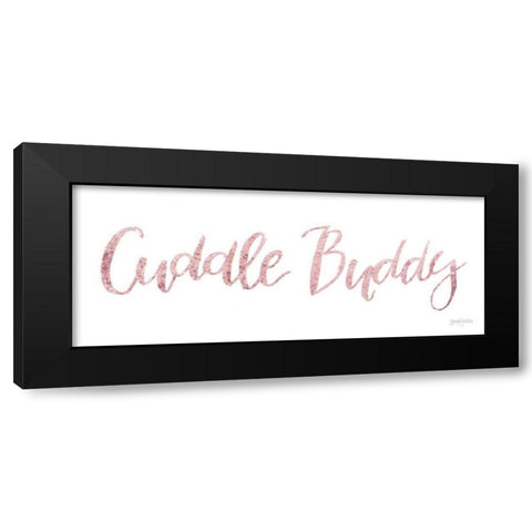 Sweet Baby Girl VI Pink Black Modern Wood Framed Art Print by Jackson, Jenaya