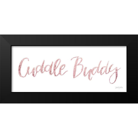 Sweet Baby Girl VI Pink Black Modern Wood Framed Art Print by Jackson, Jenaya