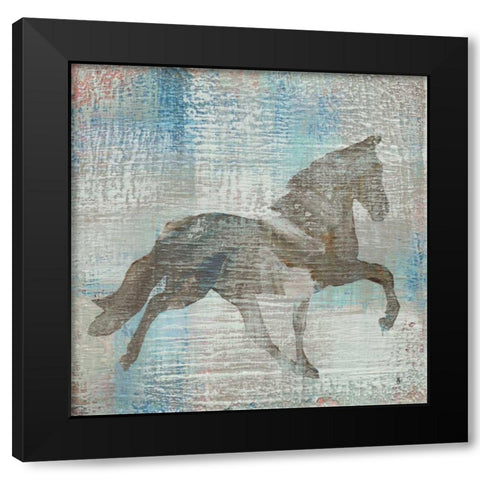 Cheval II Brown Black Modern Wood Framed Art Print with Double Matting by Studio Mousseau
