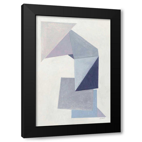 Paper Trail Black Modern Wood Framed Art Print by Schick, Mike