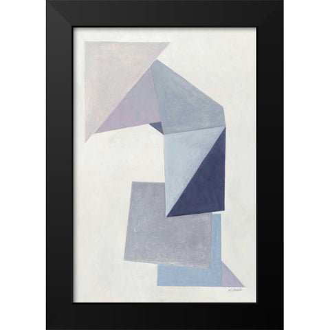 Paper Trail Black Modern Wood Framed Art Print by Schick, Mike