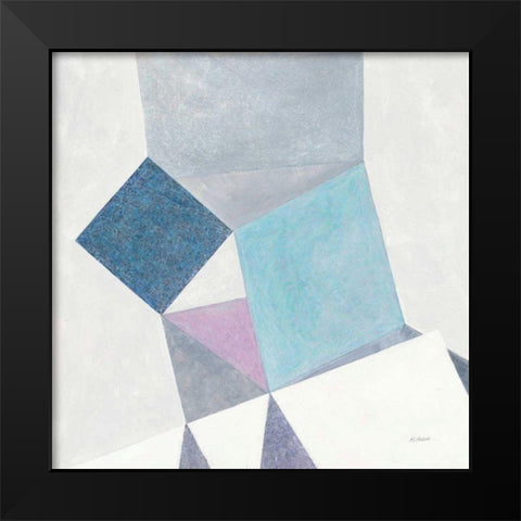Paper Cut Black Modern Wood Framed Art Print by Schick, Mike
