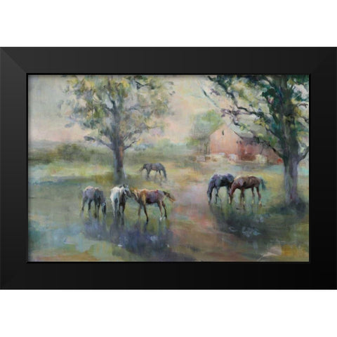 Daybreak on the Farm Black Modern Wood Framed Art Print by Hageman, Marilyn