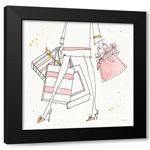 Fashion Feet II Black Modern Wood Framed Art Print with Double Matting by Tavoletti, Anne