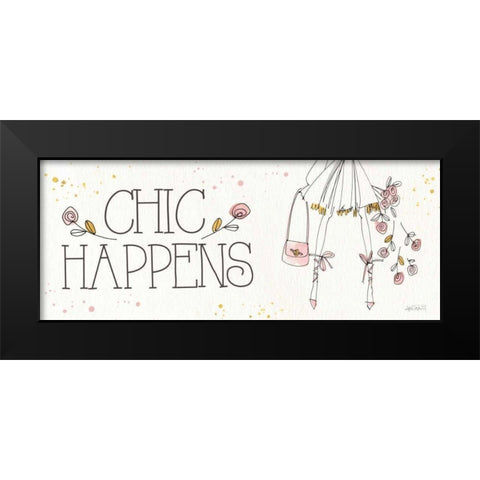 Fashion Feet XII Black Modern Wood Framed Art Print by Tavoletti, Anne