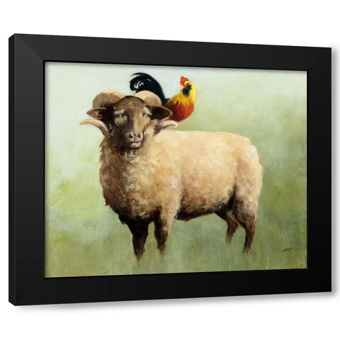 BFF I Black Modern Wood Framed Art Print by Purinton, Julia