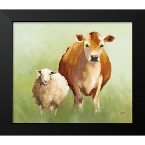 BFF II Black Modern Wood Framed Art Print by Purinton, Julia