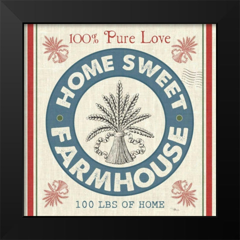 Sweet Farmhouse I Black Modern Wood Framed Art Print by Pela Studio