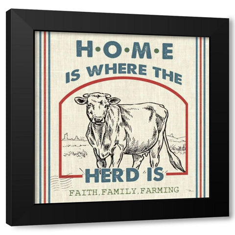 Sweet Farmhouse IV Black Modern Wood Framed Art Print with Double Matting by Pela Studio