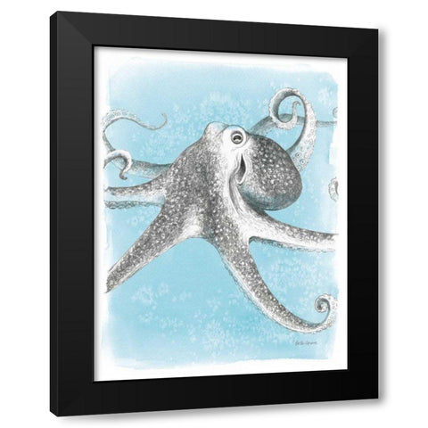 Coastal Sea Life II Black Modern Wood Framed Art Print with Double Matting by Grove, Beth