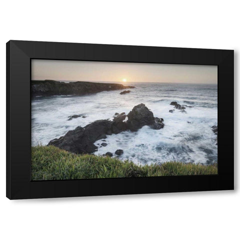 Mendocino Coast Black Modern Wood Framed Art Print by Audit, Lisa
