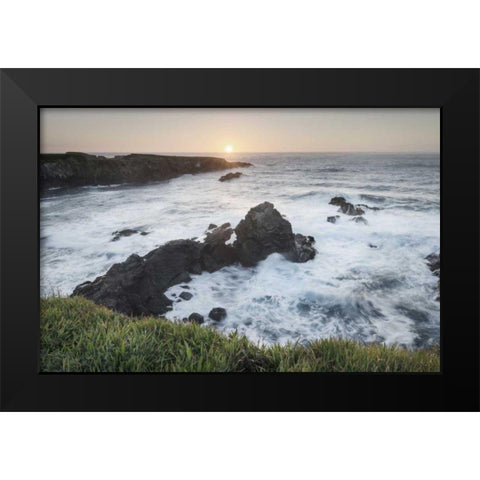 Mendocino Coast Black Modern Wood Framed Art Print by Audit, Lisa