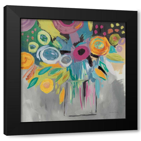 Burst of Magic Autumn Black Modern Wood Framed Art Print with Double Matting by Zaman, Farida