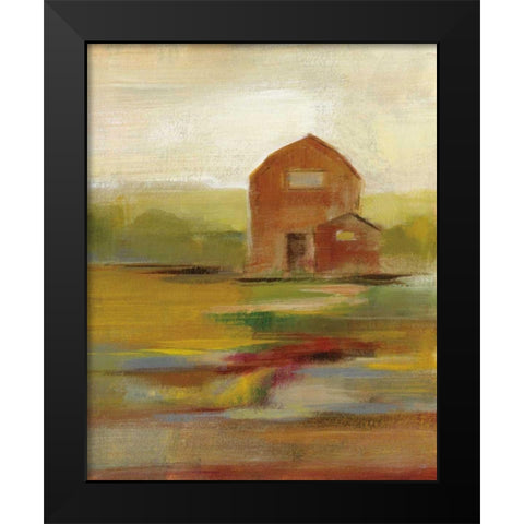 Hillside Barn II v2 Black Modern Wood Framed Art Print by Vassileva, Silvia