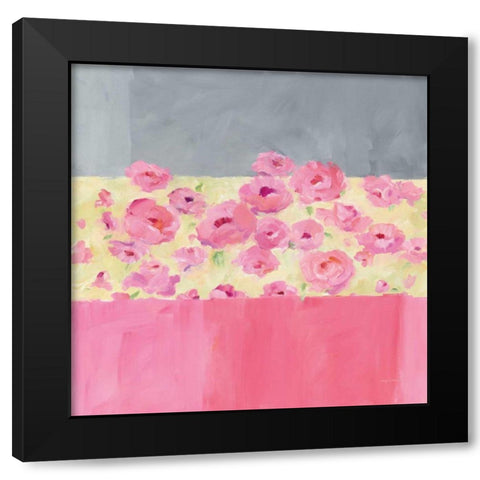 Garden Walk Black Modern Wood Framed Art Print by Tillmon, Avery