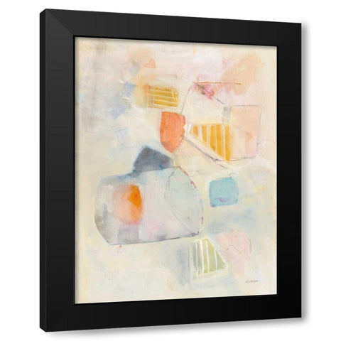 Let Them Eat Cake Black Modern Wood Framed Art Print by Schick, Mike