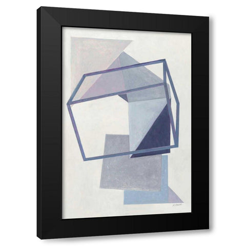 Paper Trail III Black Modern Wood Framed Art Print with Double Matting by Schick, Mike