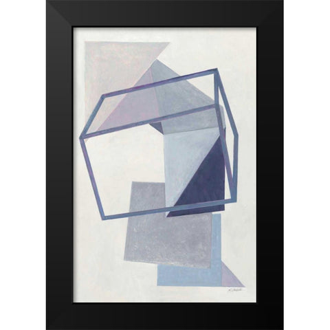 Paper Trail III Black Modern Wood Framed Art Print by Schick, Mike