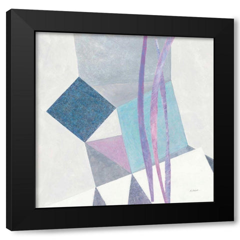Paper Cut II Black Modern Wood Framed Art Print with Double Matting by Schick, Mike