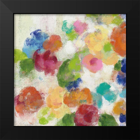 Hydrangea Bouquet I Square I Black Modern Wood Framed Art Print by Vassileva, Silvia