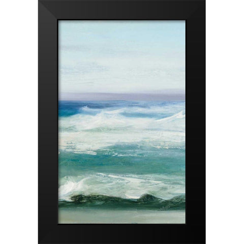 Azure Ocean III Black Modern Wood Framed Art Print by Purinton, Julia
