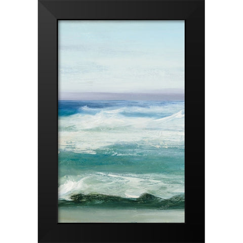 Azure Ocean III Black Modern Wood Framed Art Print by Purinton, Julia