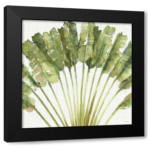Mixed Greens VIII Black Modern Wood Framed Art Print with Double Matting by Audit, Lisa