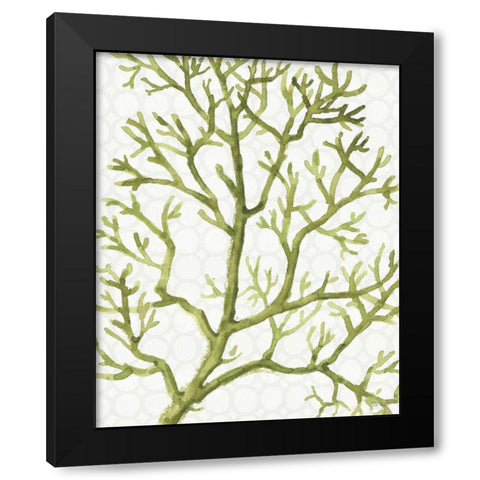 Mixed Greens XXV Black Modern Wood Framed Art Print with Double Matting by Audit, Lisa