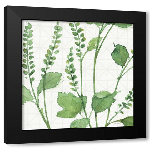 Mixed Greens LIV Black Modern Wood Framed Art Print by Audit, Lisa