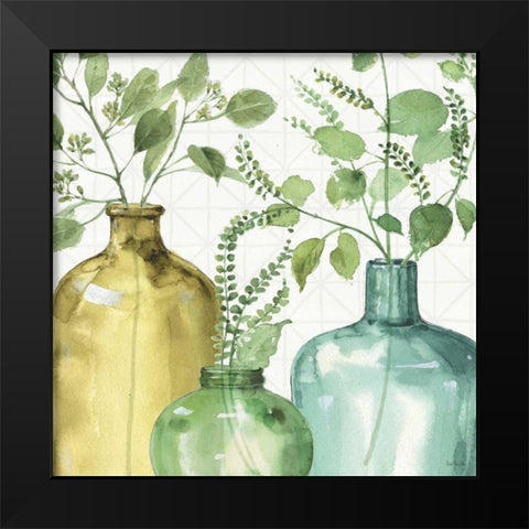 Mixed Greens LV Black Modern Wood Framed Art Print by Audit, Lisa