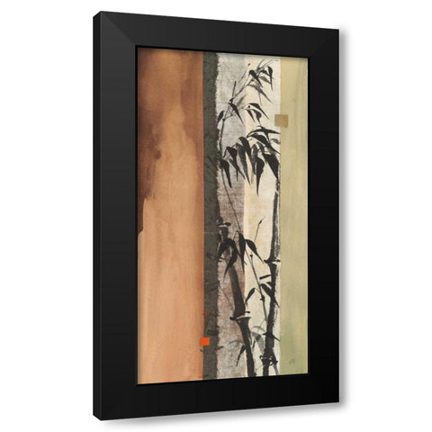 Walnut Panel I Black Modern Wood Framed Art Print by Paschke, Chris