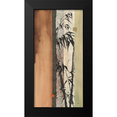Walnut Panel I Black Modern Wood Framed Art Print by Paschke, Chris