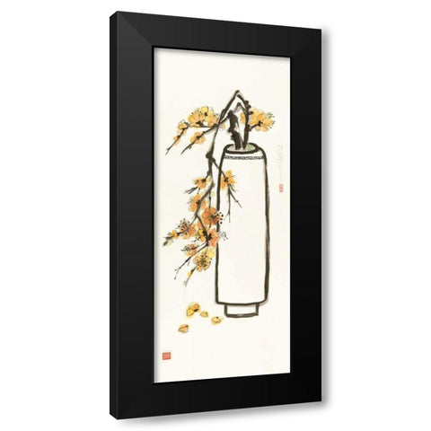 Honey Blossom Black Modern Wood Framed Art Print with Double Matting by Paschke, Chris