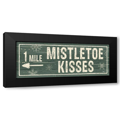 Christmas Signs IV Black Modern Wood Framed Art Print by Pela Studio